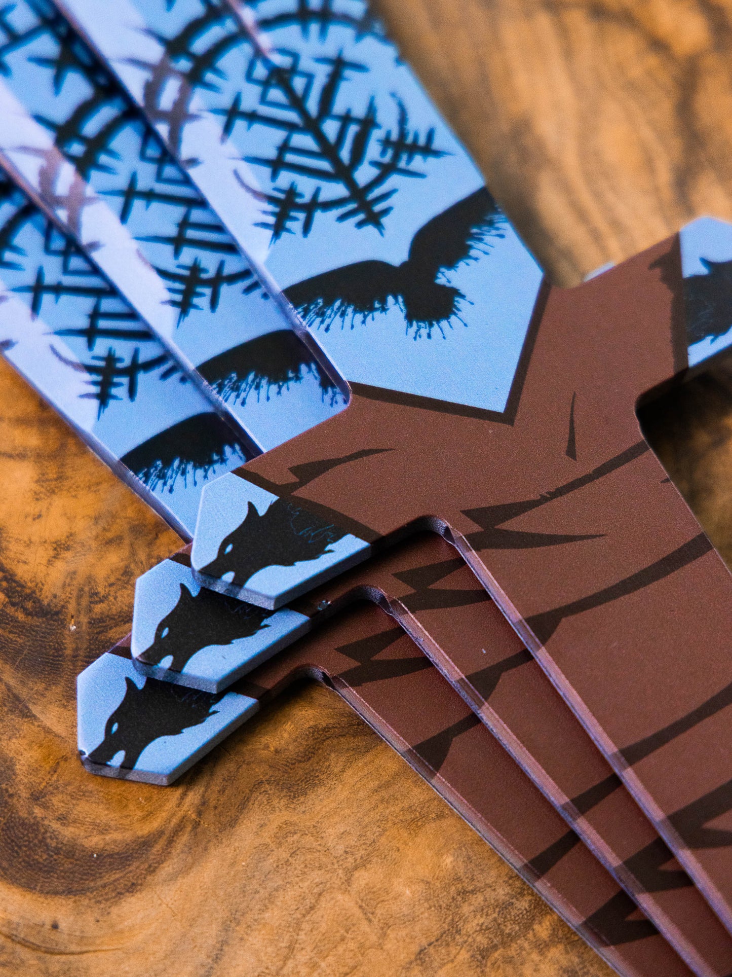 WKTL Barbarian Set of 3 Throwing Knives - Odin's Fury