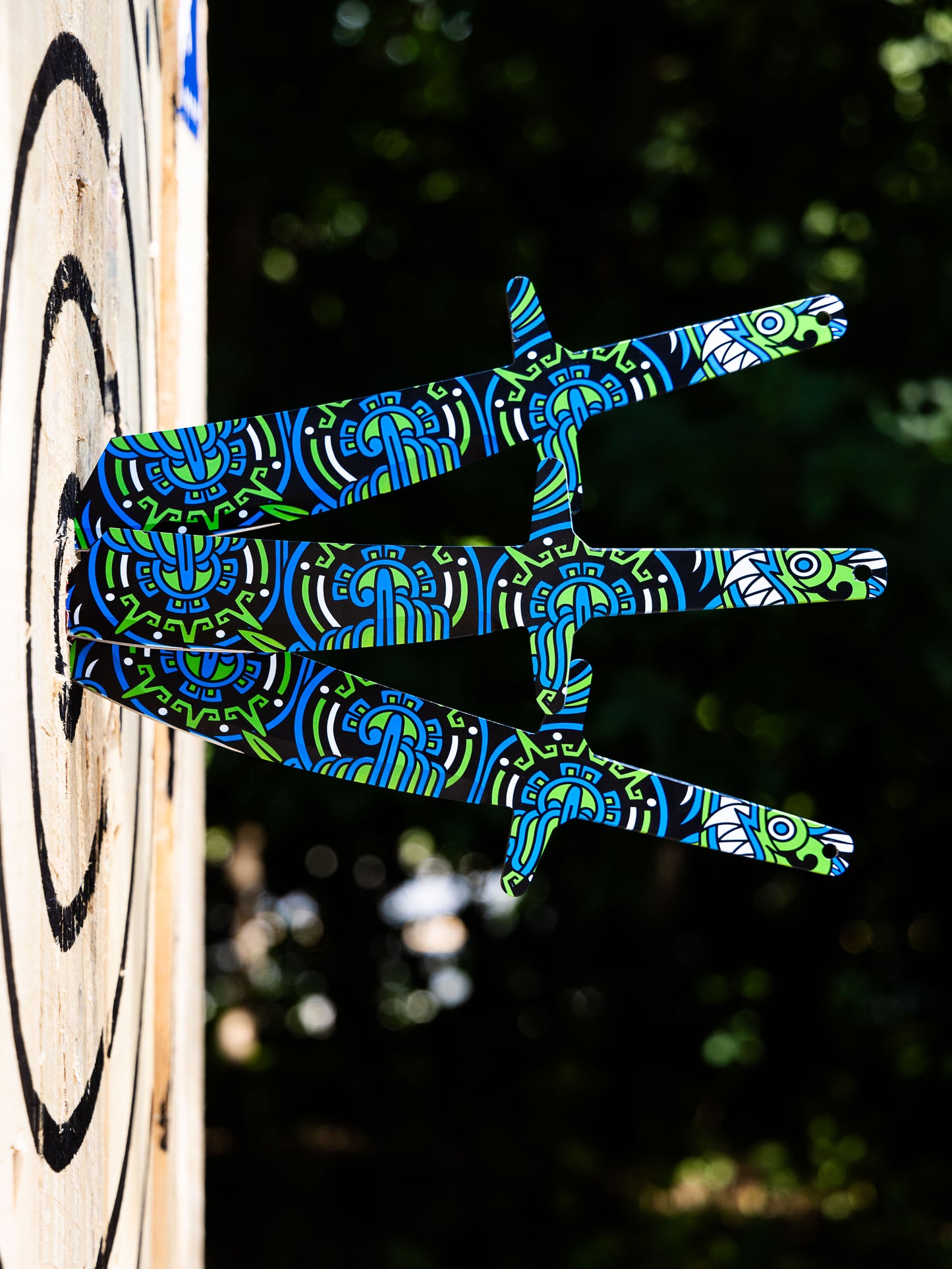 WKTL Blackhawk Set of 3 Throwing Knives - Tribal Thunder