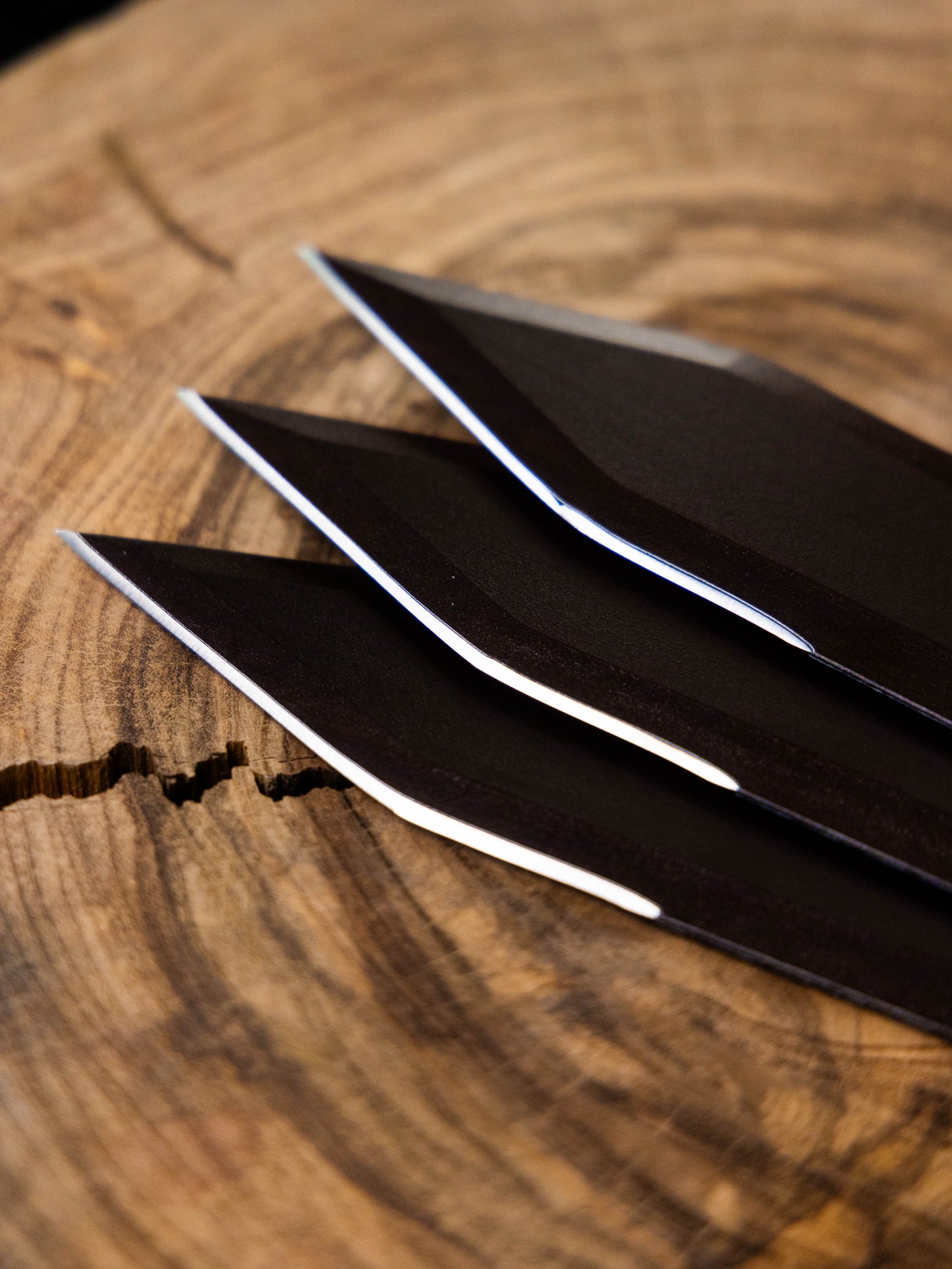 Sparrowhawk Set of 3 Throwing Knives: Winged Assassin