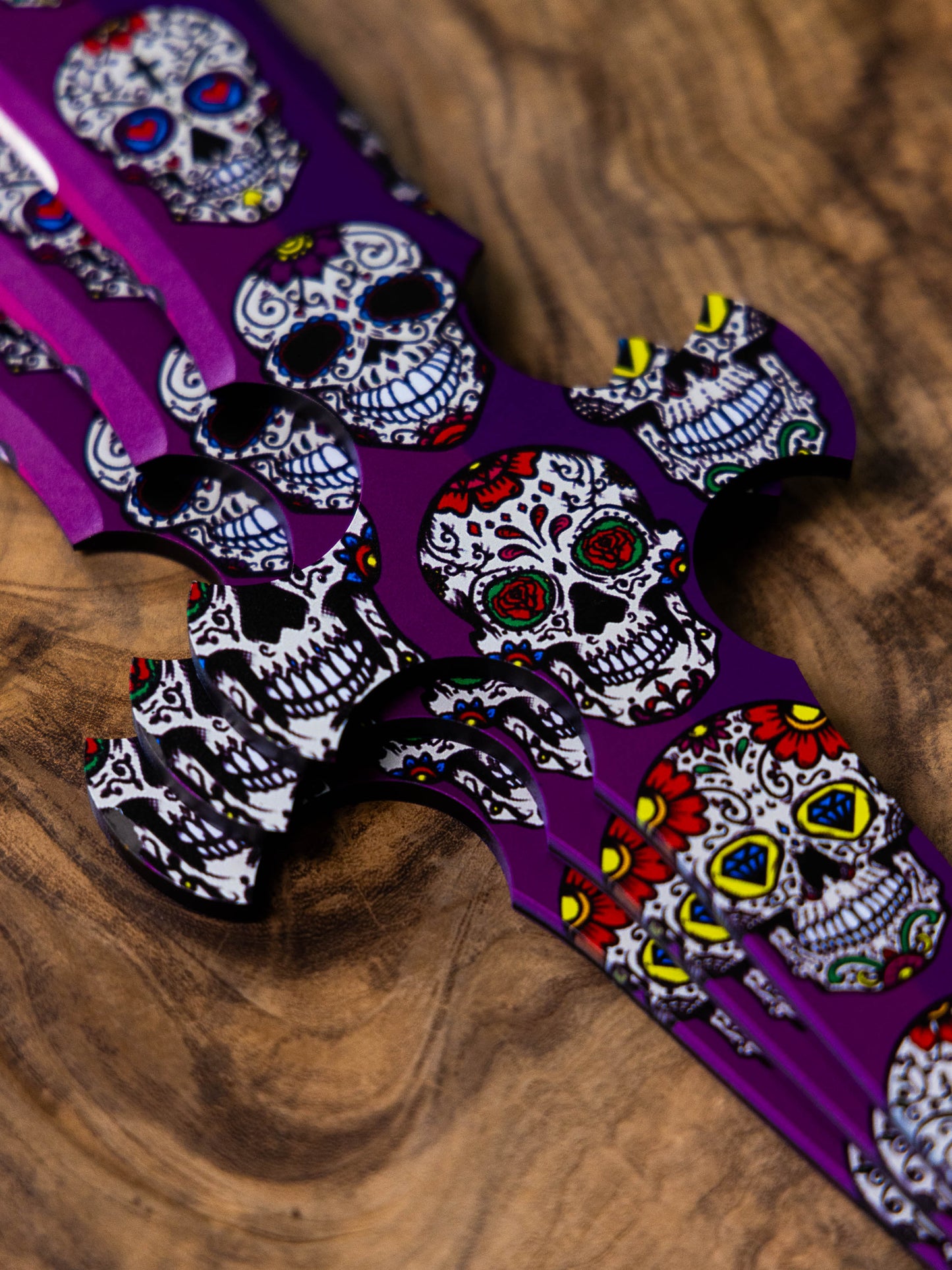 Muerto Set of 3 Throwing Knives: Dia Del Muerto