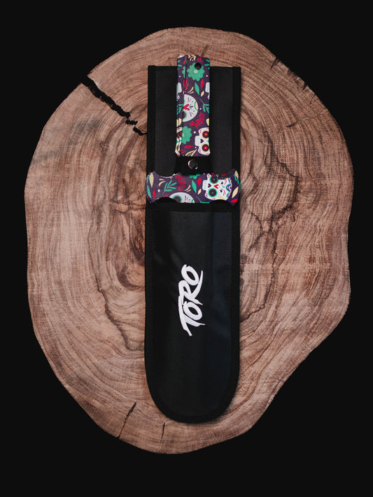 Muerto Set of 3 Throwing Knives: Aztec Fury