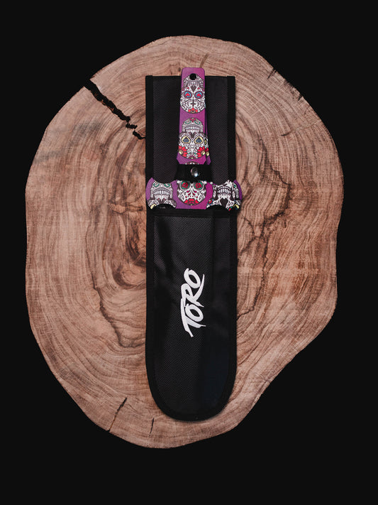 Muerto Set of 3 Throwing Knives: Dia Del Muerto
