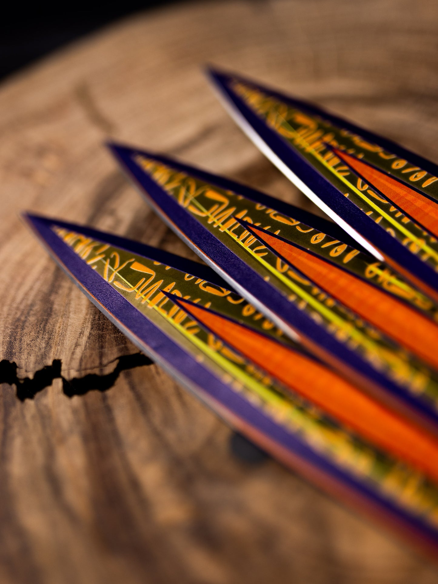 The Toro Ra Set of 3 Throwing Knives