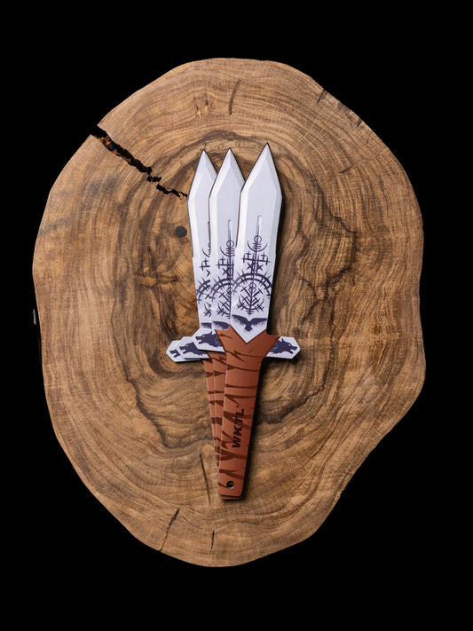 WKTL Barbarian Set of 3 Throwing Knives - Odin's Fury