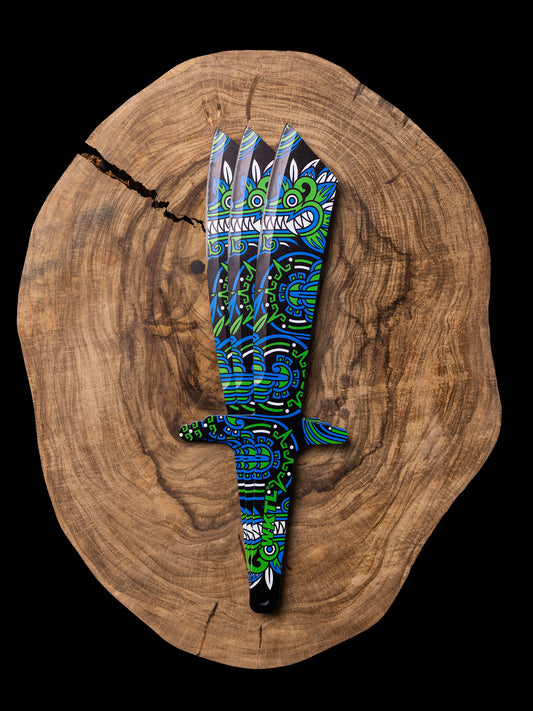 WKTL Blackhawk Set of 3 Throwing Knives - Tribal Thunder