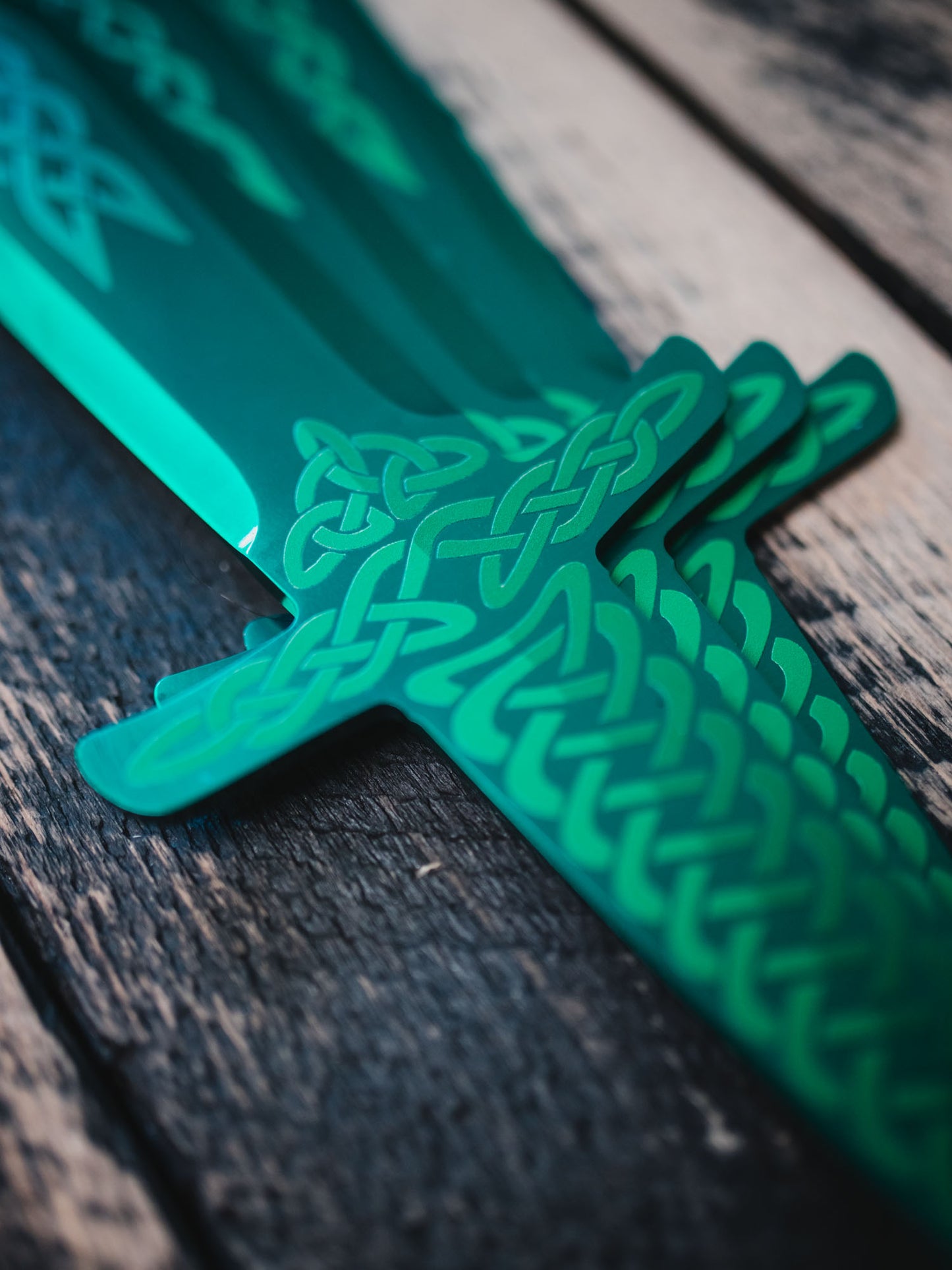 WKTL Highlander Set of 3 Throwing Knives - Gaelic Warrior