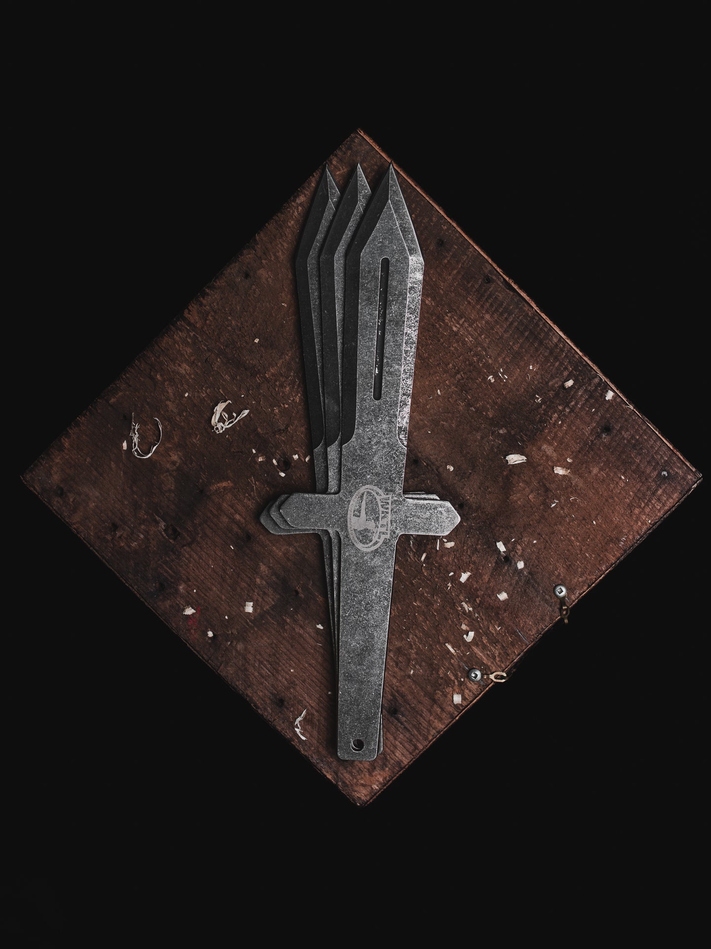 WKTL Barbarian Set of 3 Throwing Knives