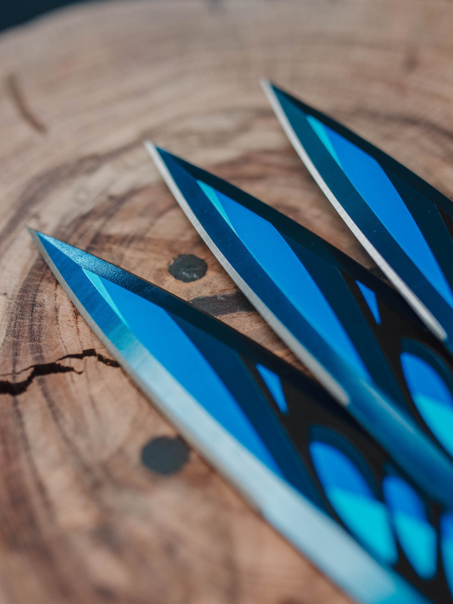 WKTL Merlin Set of 3 Throwing Knives - Sorcerer's Fury