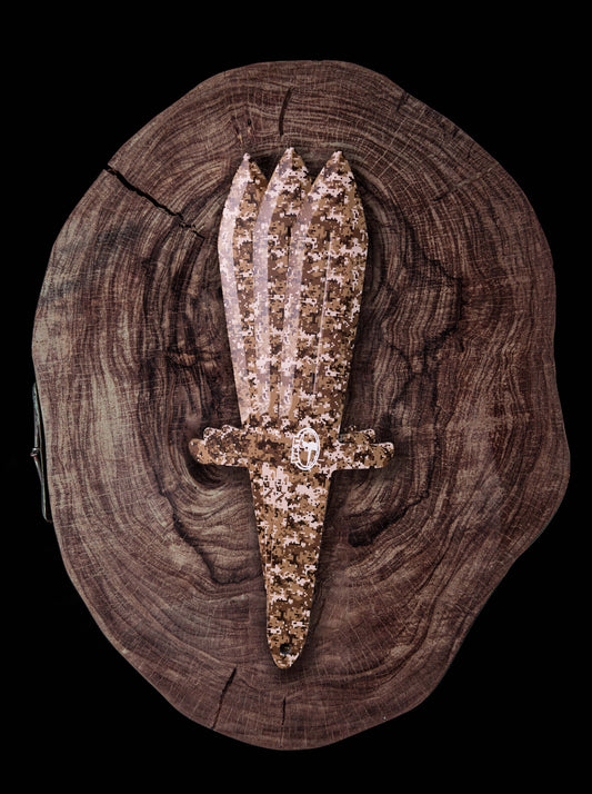 WKTL Highlander Set of 3 Throwing Knives - Cyber Camo