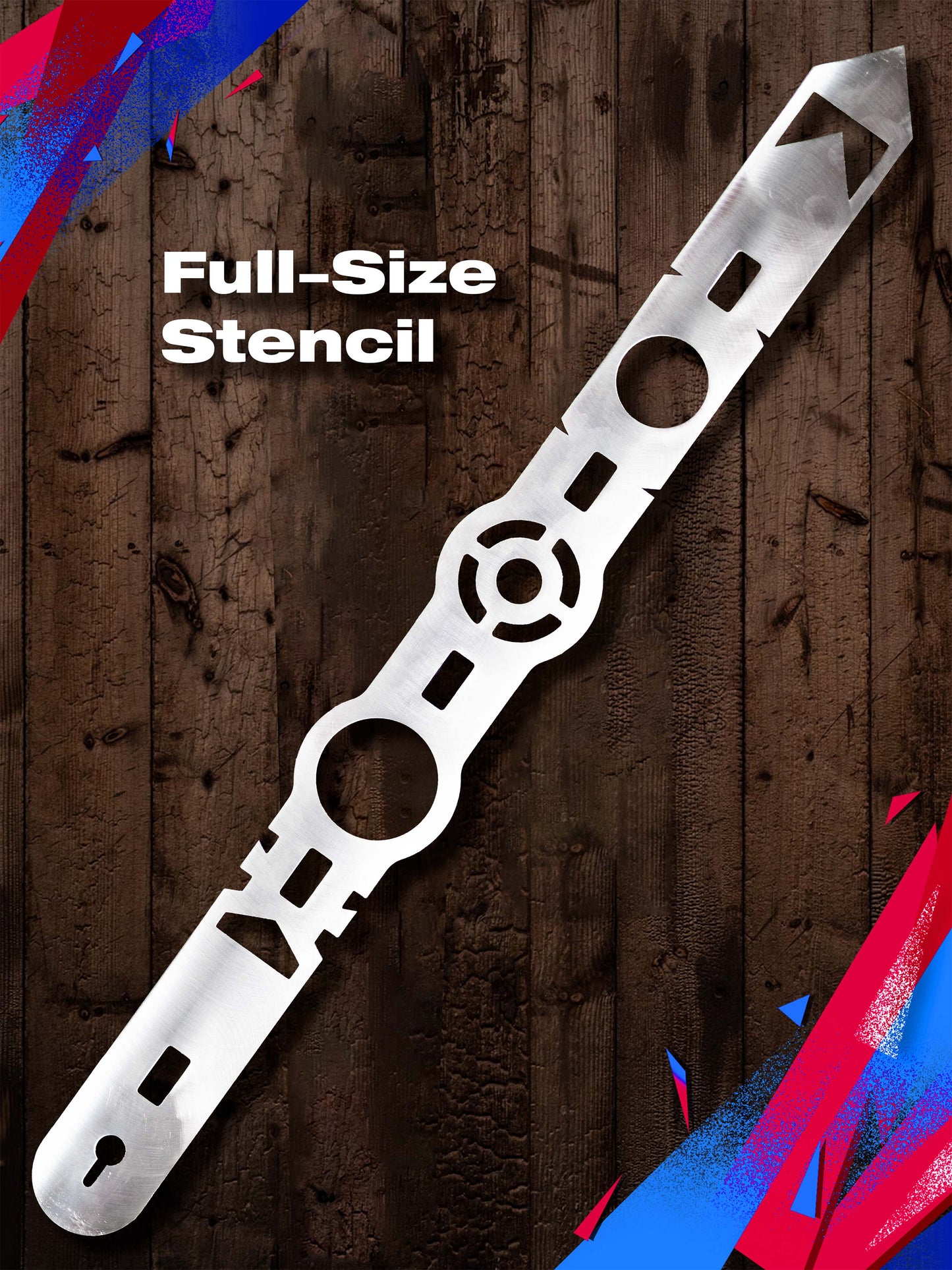 Axe Throwing Target Builder Kit (Refillable Markers + Stencil)