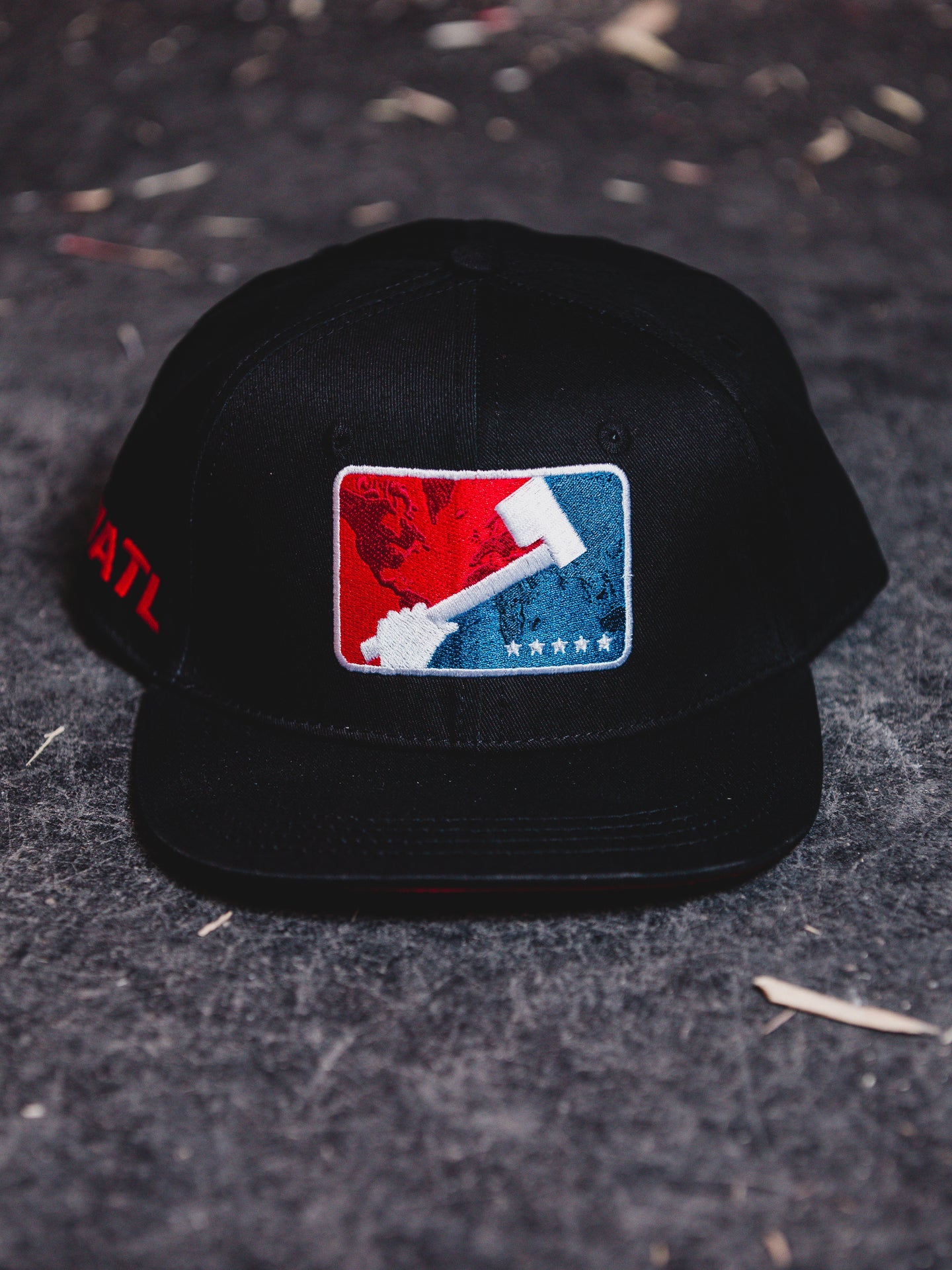 World Axe Throwing League Flat brimmed cap, hat, clothing, mens, womens, unisex